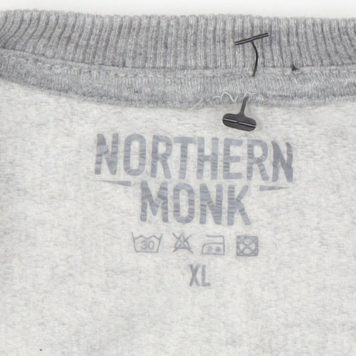Northern Monk Men's Grey XL Pullover Logo Sweatshirt