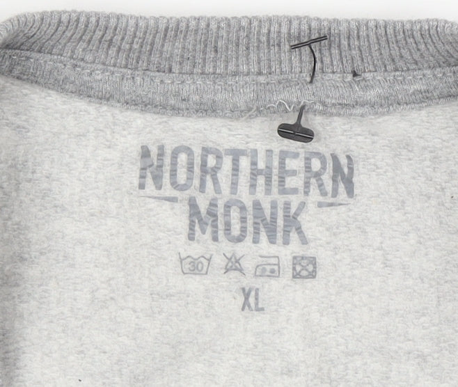 Northern Monk Men's Grey XL Pullover Logo Sweatshirt