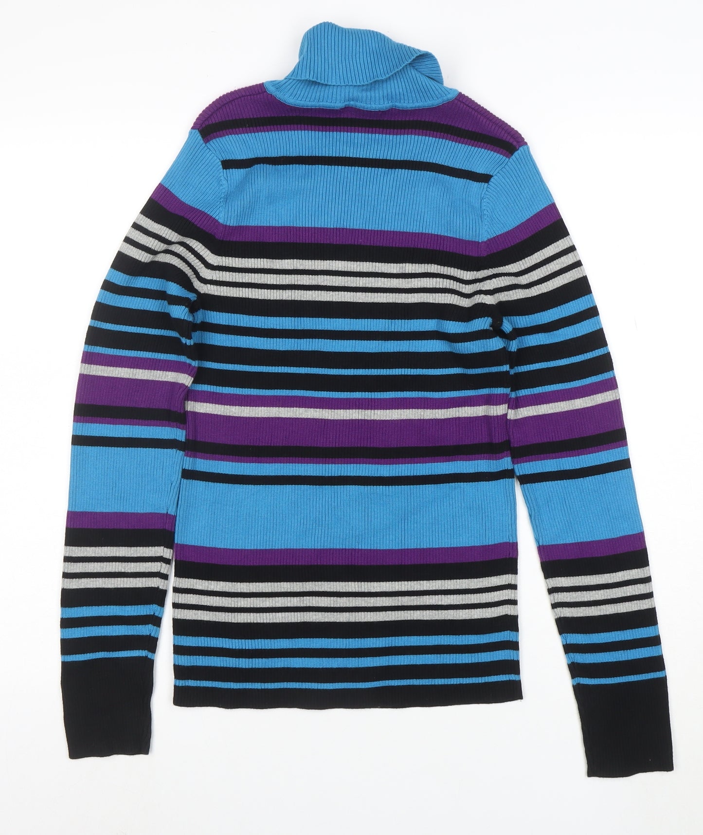 Northern Reflections Womens Multicoloured M Roll Neck Stripe Jumper