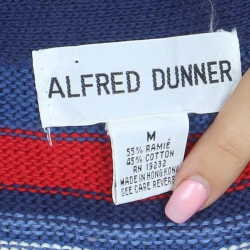 Alfred Dunner Men's Blue Fair Isle Knit Sleeveless Vest M