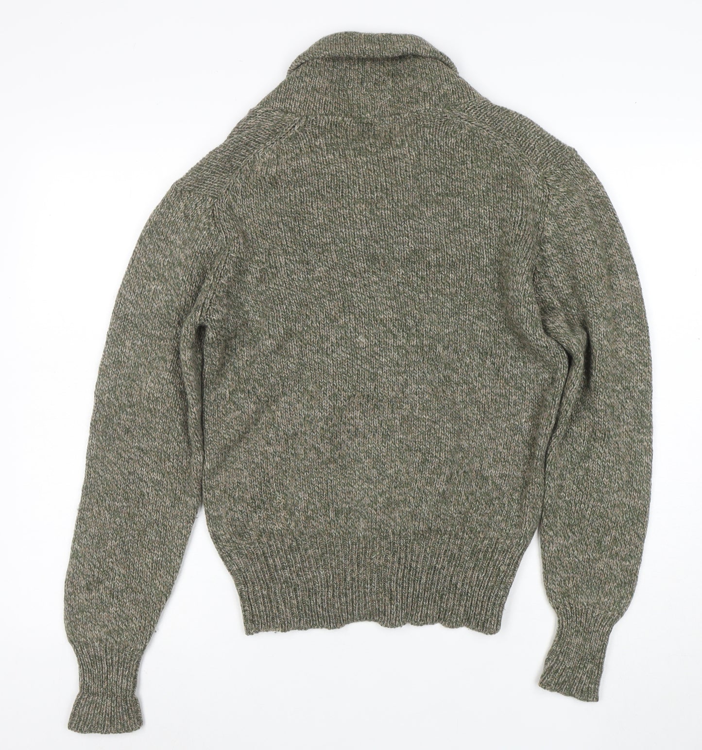 Boston Traders Men's Green Wool Roll Neck Jumper Sz S