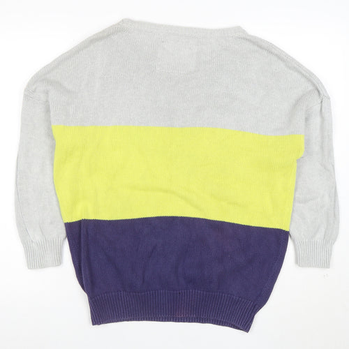 Jack Wills Women’s Multicoloured Cotton Knit Jumper Size 14