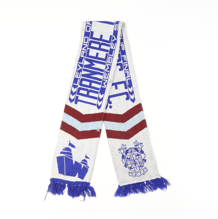 Tranmere Rovers FC Blue White Knit Football Scarf Wembley 1991 Mens