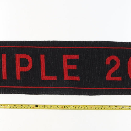 Adidas Men Black Red FC Bayern Munich Scarf One Size Acrylic Fringe Football Fanwear