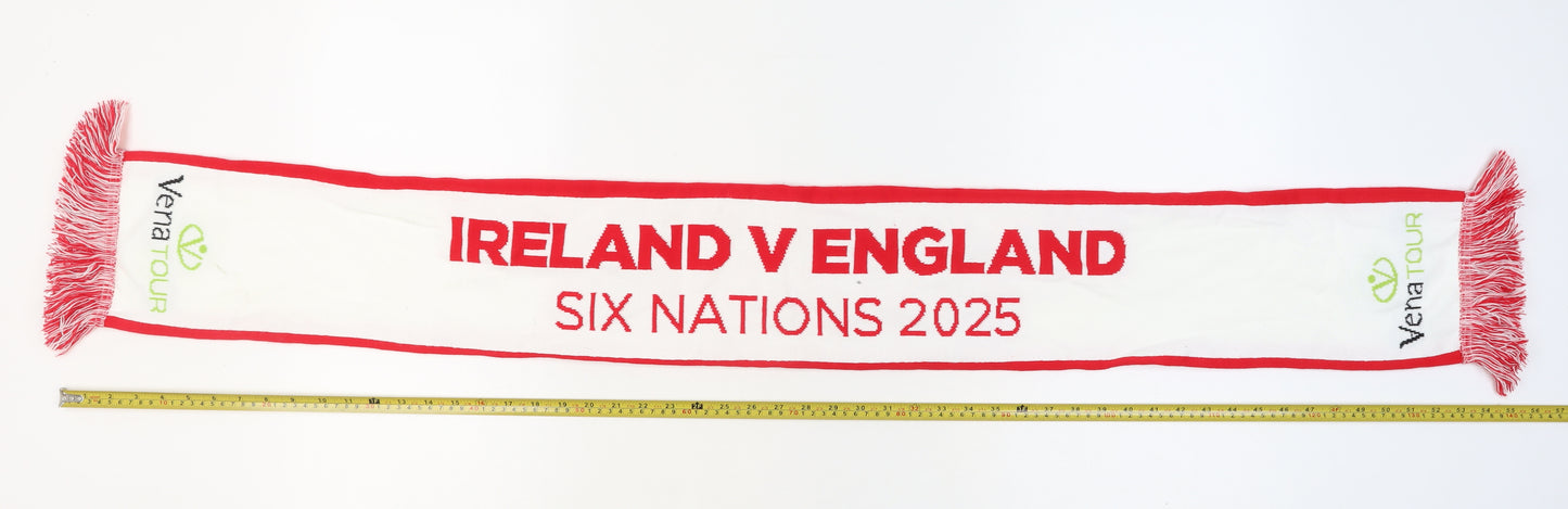 Venatour Ireland v England Six Nations 2025 Red White Men's Scarf