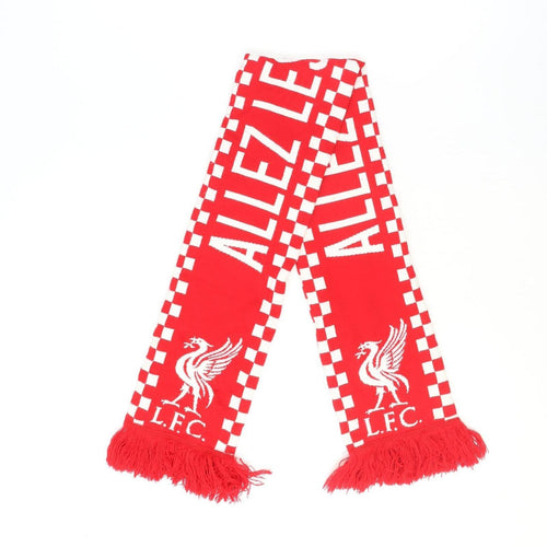 Liverpool FC Men’s Red Knit Football Scarf with Fringe
