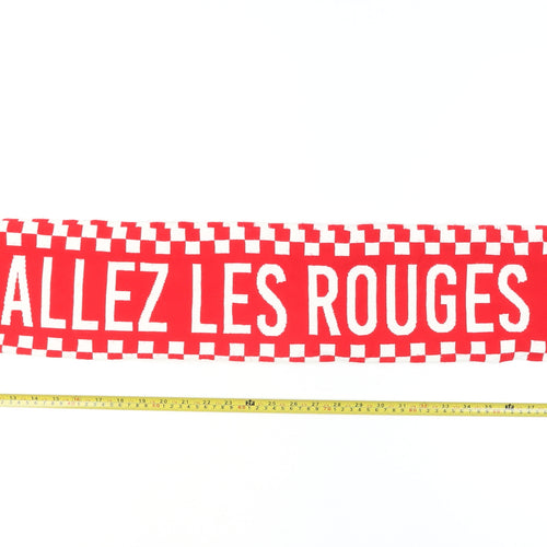 Liverpool FC Men’s Red Knit Football Scarf with Fringe