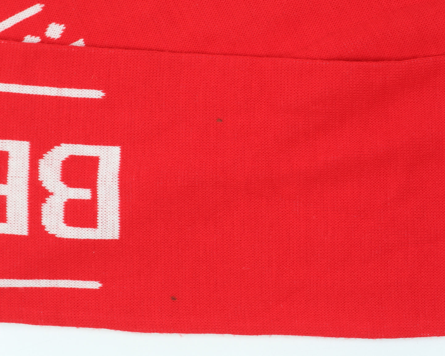 FIFA World Cup Belgium Red Acrylic Men's Rectangle Scarf with Fringe