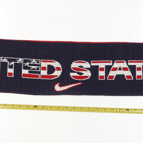 SportsScarf Men Red Blue Acrylic Football US Theme Knit Scarf