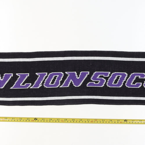 BandsScarf.com Men's Purple Black Knit Football Scarf One Size