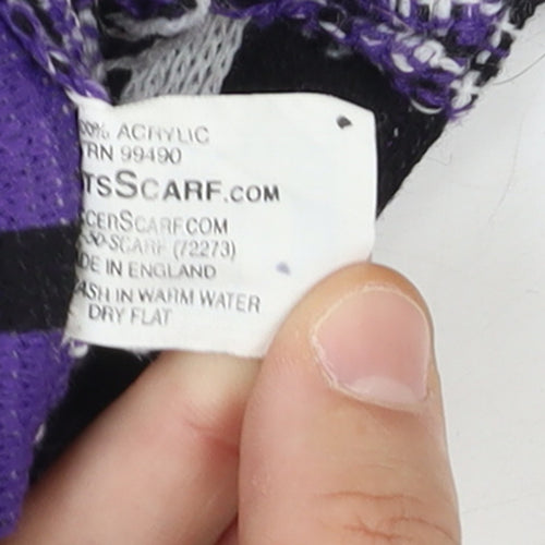 BandsScarf.com Men's Purple Black Knit Football Scarf One Size