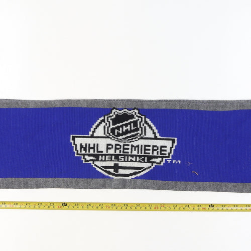Reebok Men's Blue Grey NHL Premiere Helsinki 2011 Knitted Hockey Scarf