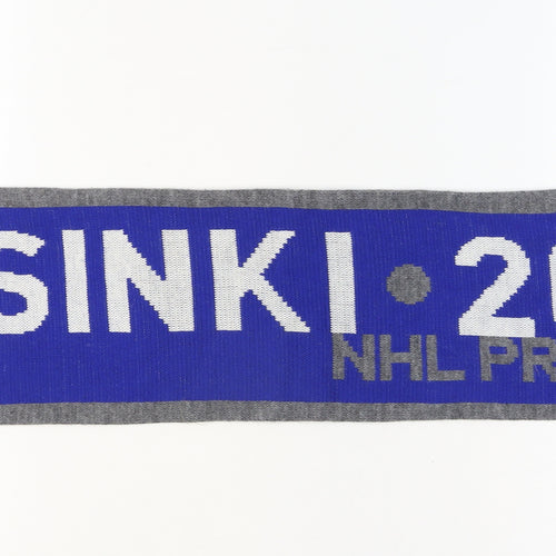Reebok Men's Blue Grey NHL Premiere Helsinki 2011 Knitted Hockey Scarf
