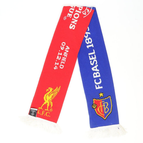 UEFA Champions League Liverpool FC vs FC Basel Red Blue Men's Scarf