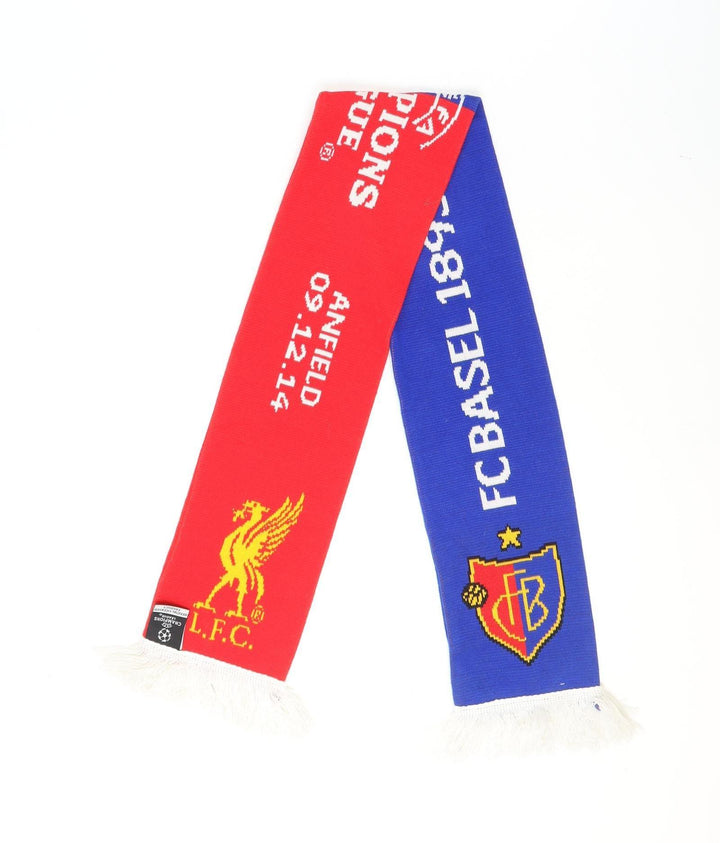 UEFA Champions League Liverpool FC vs FC Basel Red Blue Men's Scarf