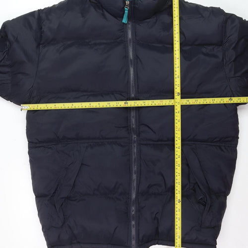Kadite Men's Black XL Puffer Jacket Hooded Full Zip Winter Coat