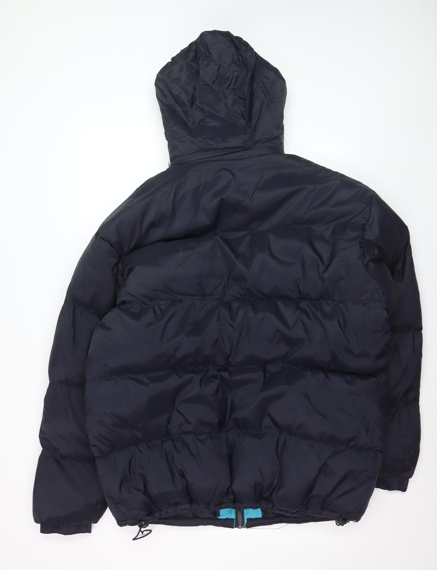 Kadite Men's Black XL Puffer Jacket Hooded Full Zip Winter Coat