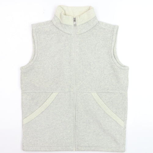 Marks and Spencer Women’s Grey Fleece Zip Waistcoat UK 8