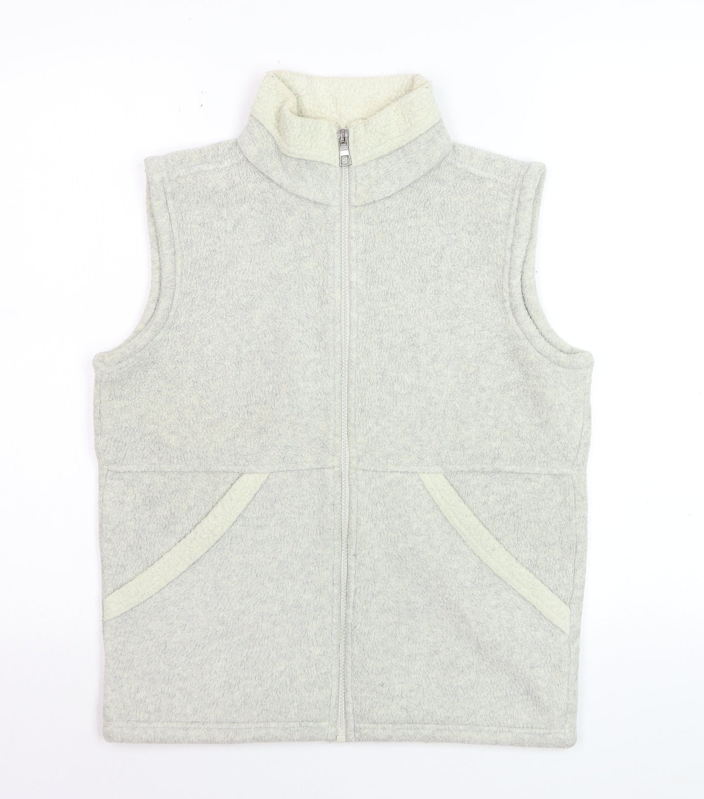 Marks and Spencer Women’s Grey Fleece Zip Waistcoat UK 8