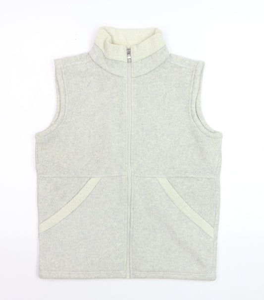 Marks and Spencer Women’s Grey Fleece Zip Waistcoat UK 8