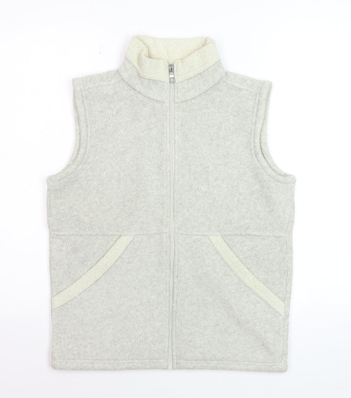 Marks and Spencer Women’s Grey Fleece Zip Waistcoat UK 8