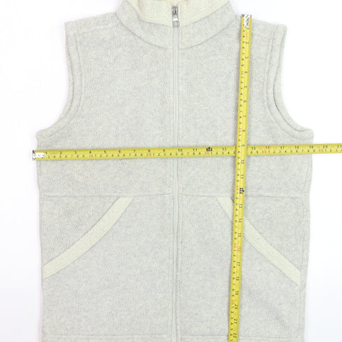 Marks and Spencer Women’s Grey Fleece Zip Waistcoat UK 8