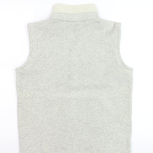 Marks and Spencer Women’s Grey Fleece Zip Waistcoat UK 8