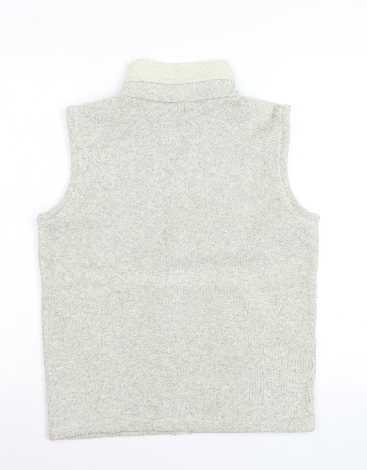 Marks and Spencer Women’s Grey Fleece Zip Waistcoat UK 8