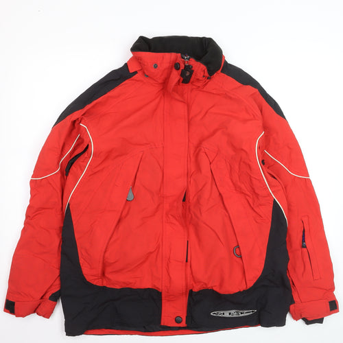 Serac Men's Red Skiing Jacket L Waterproof Windproof Winter Coat