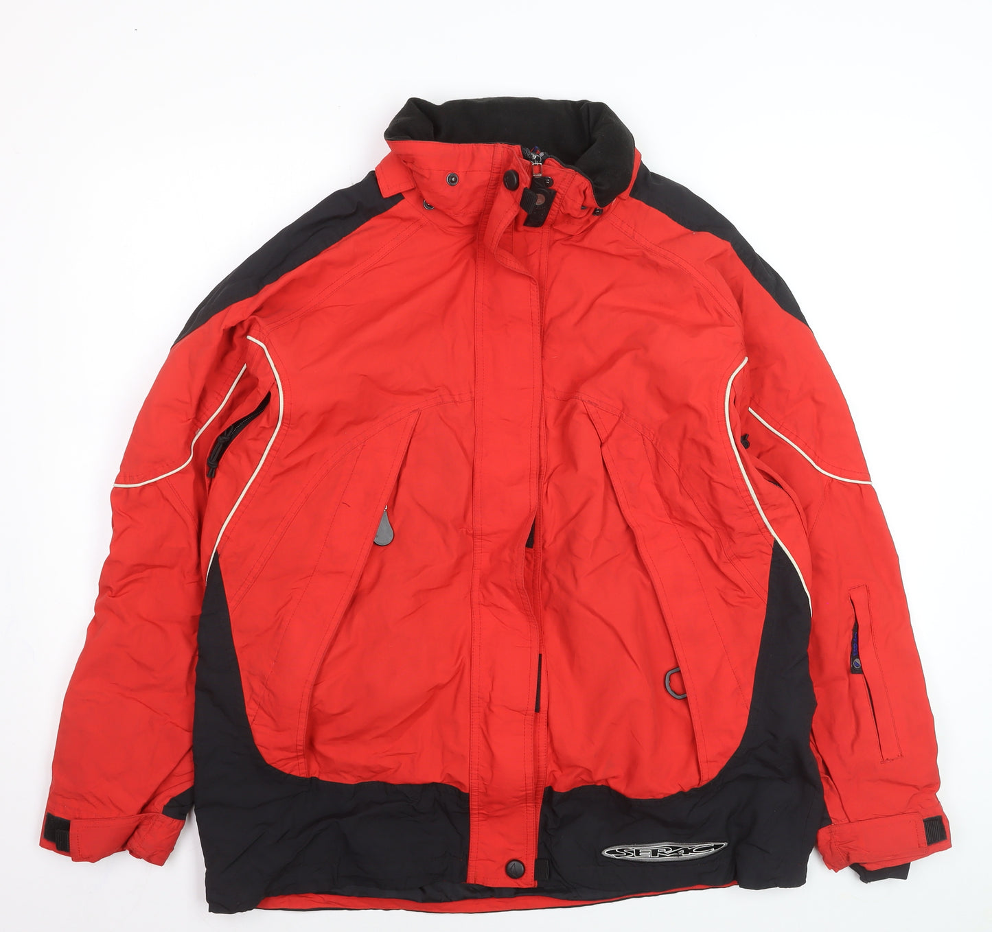 Serac Men's Red Skiing Jacket L Waterproof Windproof Winter Coat