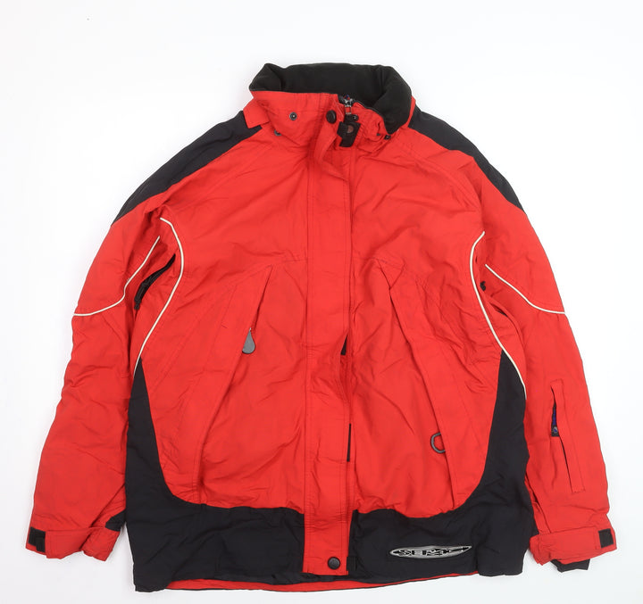 Serac Men's Red Skiing Jacket L Waterproof Windproof Winter Coat
