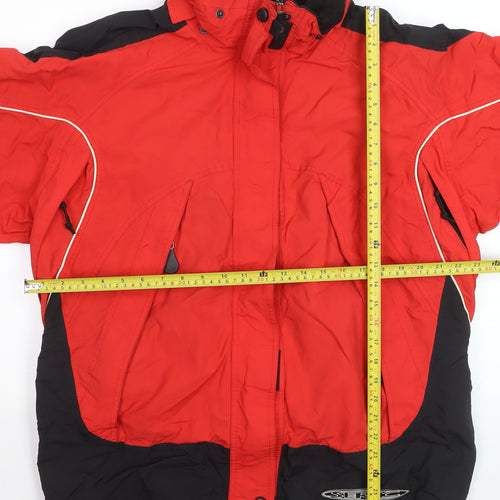 Serac Men's Red Skiing Jacket L Waterproof Windproof Winter Coat