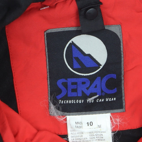 Serac Men's Red Skiing Jacket L Waterproof Windproof Winter Coat