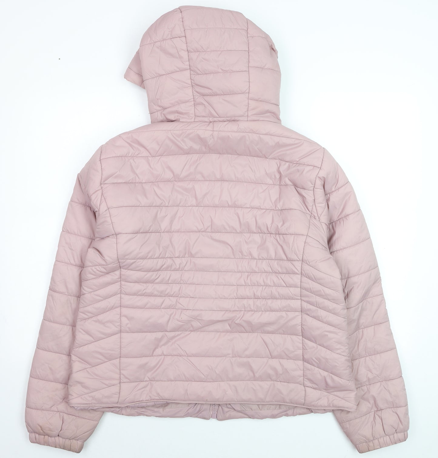 New Look Women's Pink Hooded Puffer Jacket Size 16