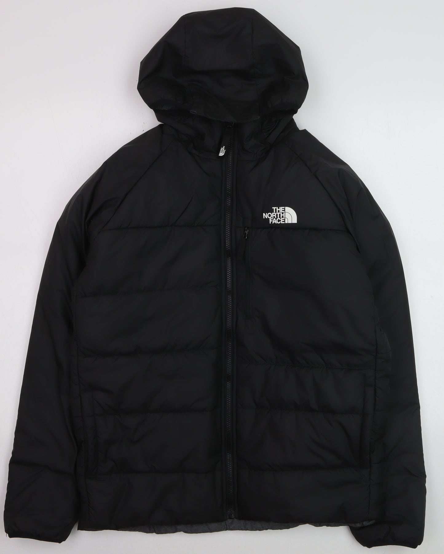 The North Face Boys Black Hooded Puffer Jacket XL Winter Insulated Coat