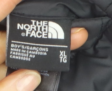 The North Face Boys Black Hooded Puffer Jacket XL Winter Insulated Coat