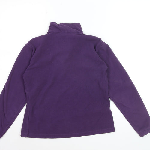Outdoor Essentials Women's Purple Fleece 1/2 Zip Pullover Size 10