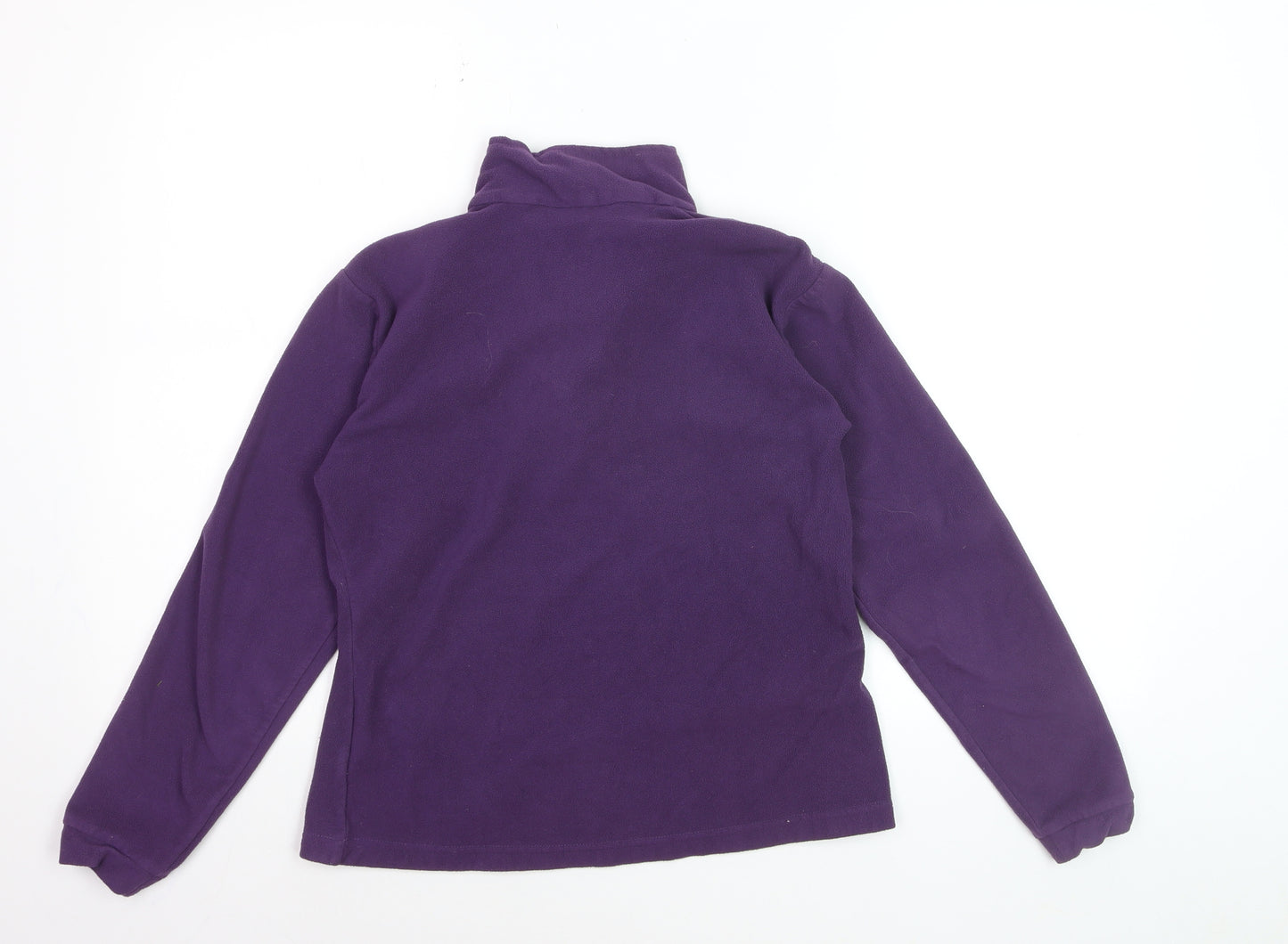 Outdoor Essentials Women's Purple Fleece 1/2 Zip Pullover Size 10