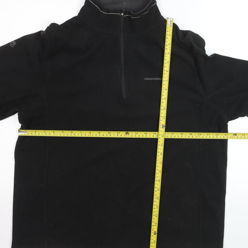 Craghoppers Men's Black XL Fleece 1/4 Zip Pullover Sweatshirt