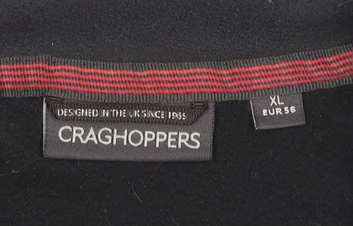 Craghoppers Men's Black XL Fleece 1/4 Zip Pullover Sweatshirt