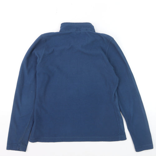 The North Face Womens Blue 1/4 Zip Fleece Pullover Sweatshirt M