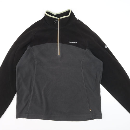 Craghoppers Men’s Black XL Fleece 1/4 Zip Pullover Sweatshirt