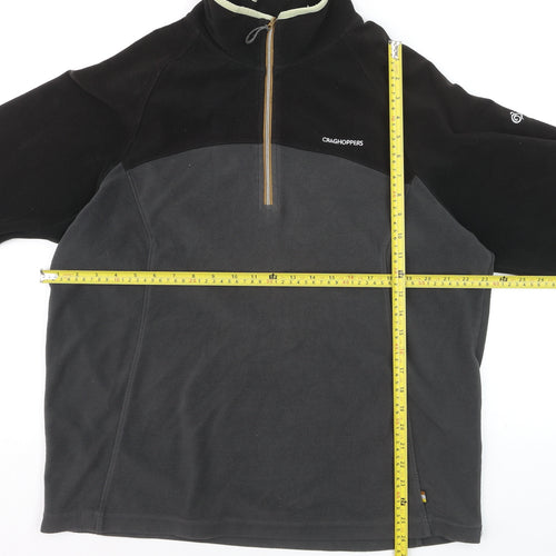 Craghoppers Men’s Black XL Fleece 1/4 Zip Pullover Sweatshirt