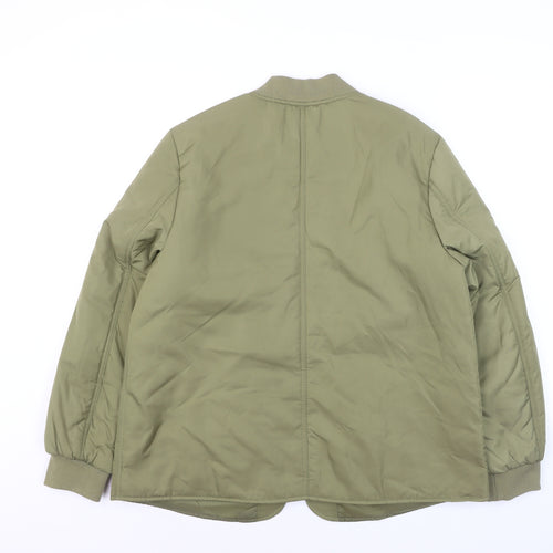 Marks and Spencer Women’s Green Shower Resistant Bomber Jacket Size 14
