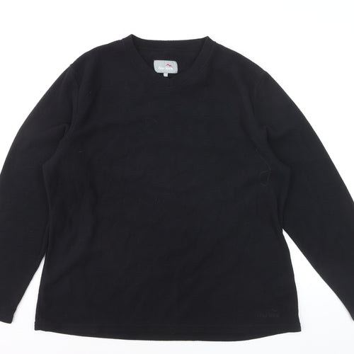 Peter Storm Womens Black Fleece Pullover Sweatshirt Size L