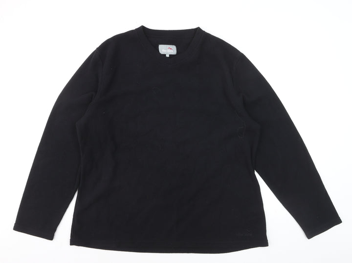 Peter Storm Womens Black Fleece Pullover Sweatshirt Size L