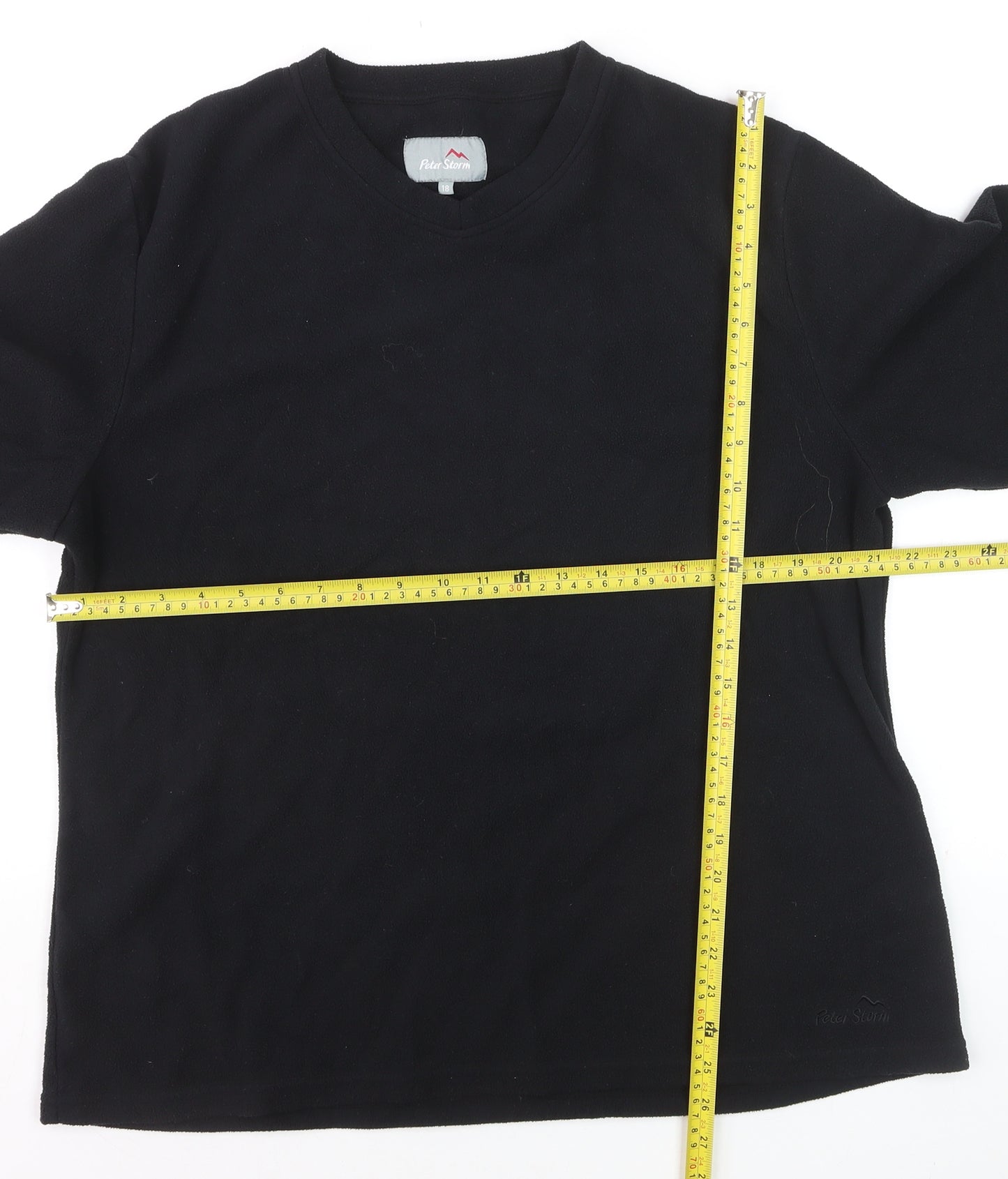 Peter Storm Womens Black Fleece Pullover Sweatshirt Size L