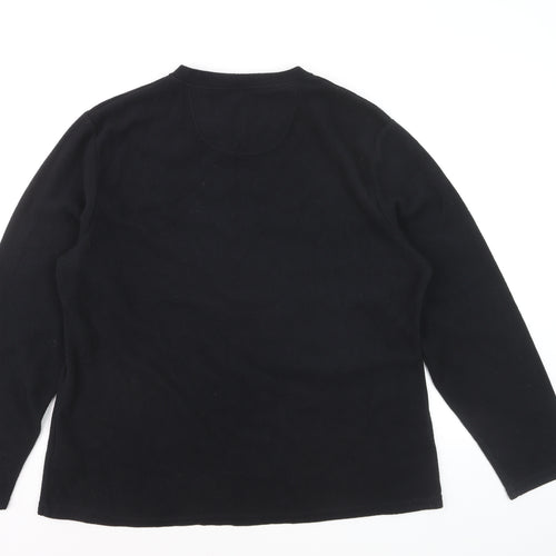Peter Storm Womens Black Fleece Pullover Sweatshirt Size L