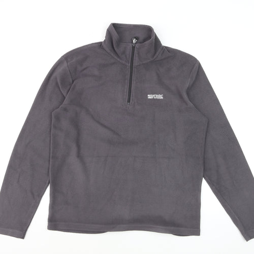 Regatta Men's Grey Fleece 1/2 Zip Pullover Sweatshirt M