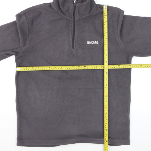 Regatta Men's Grey Fleece 1/2 Zip Pullover Sweatshirt M